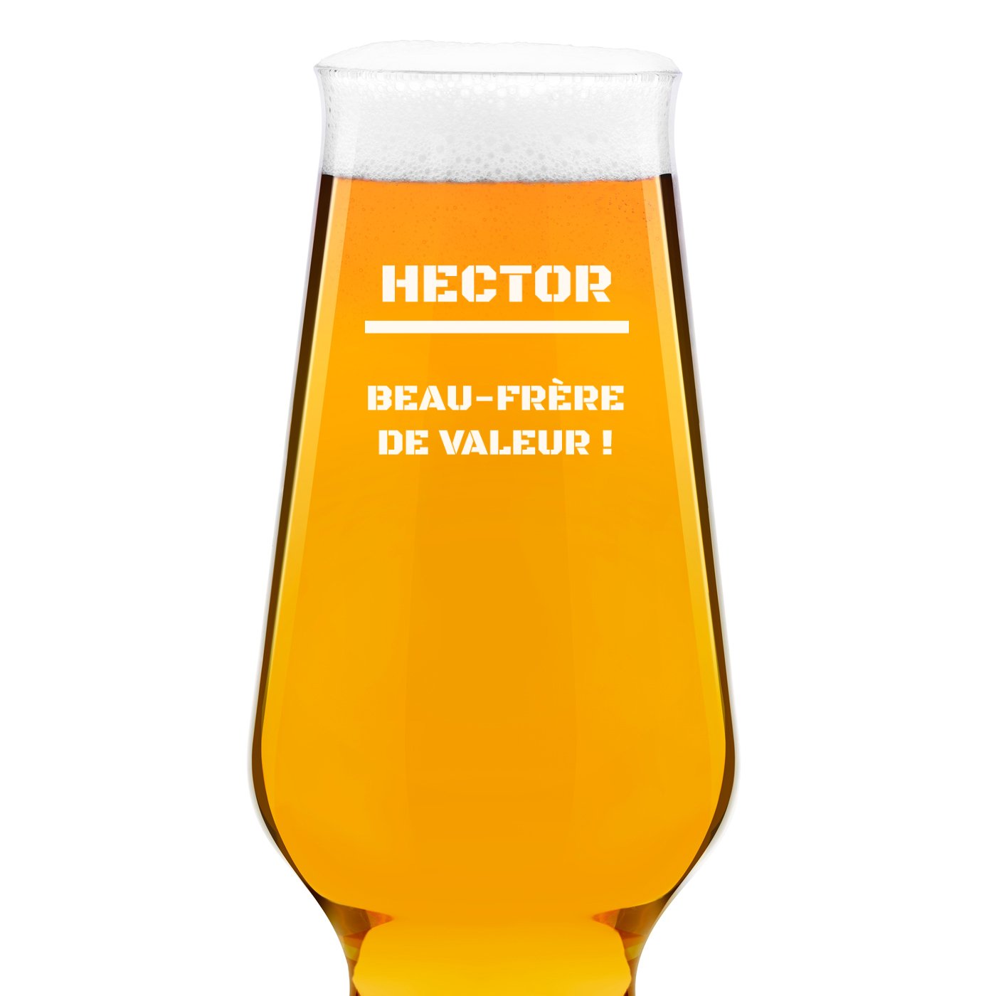 Verre à bière Krosno Splendour avec gravure pour beau-frère
