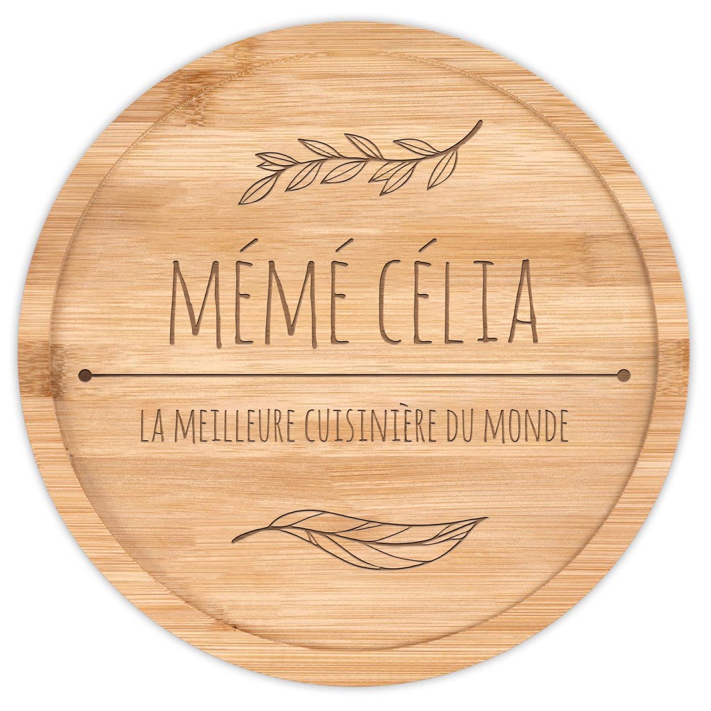 Plateau à fromage en bois personnalisé pour la fête des grands-mères