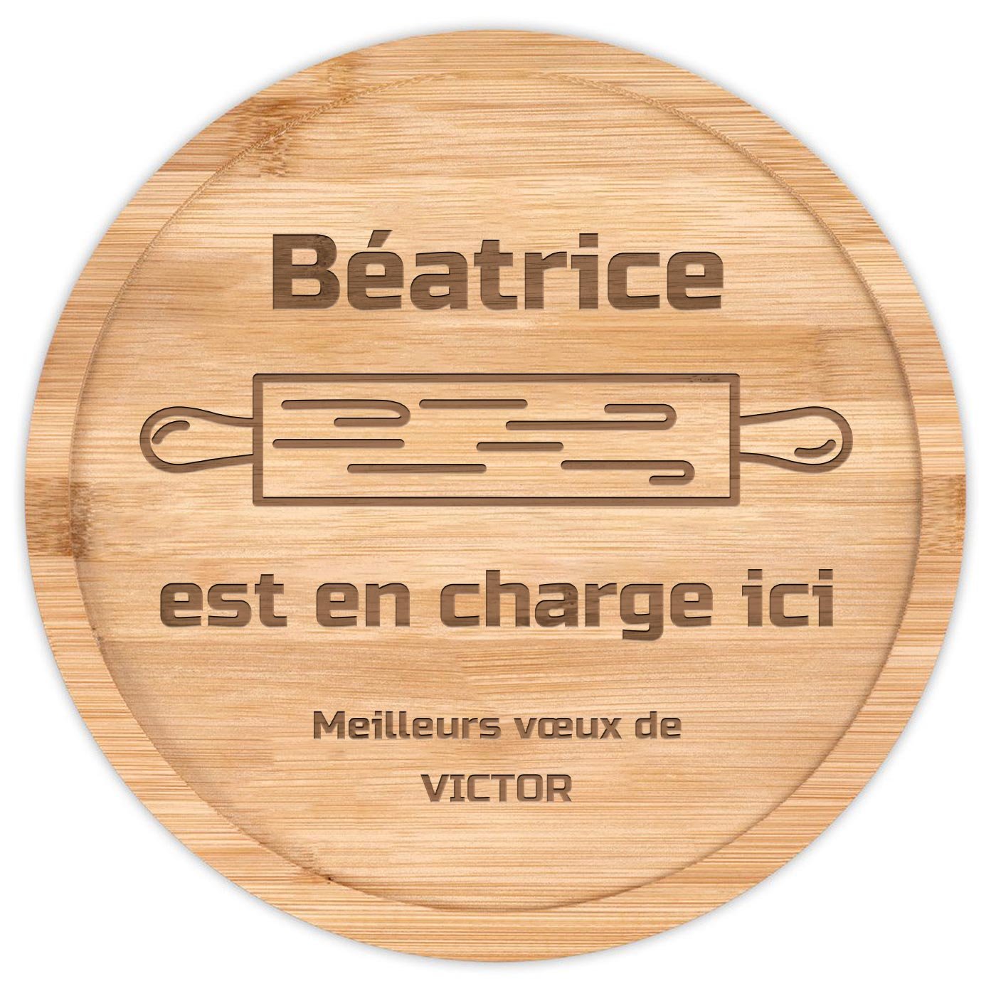 Plateau à fromage en bois personnalisé pour l'anniversaire d'une belle-mère