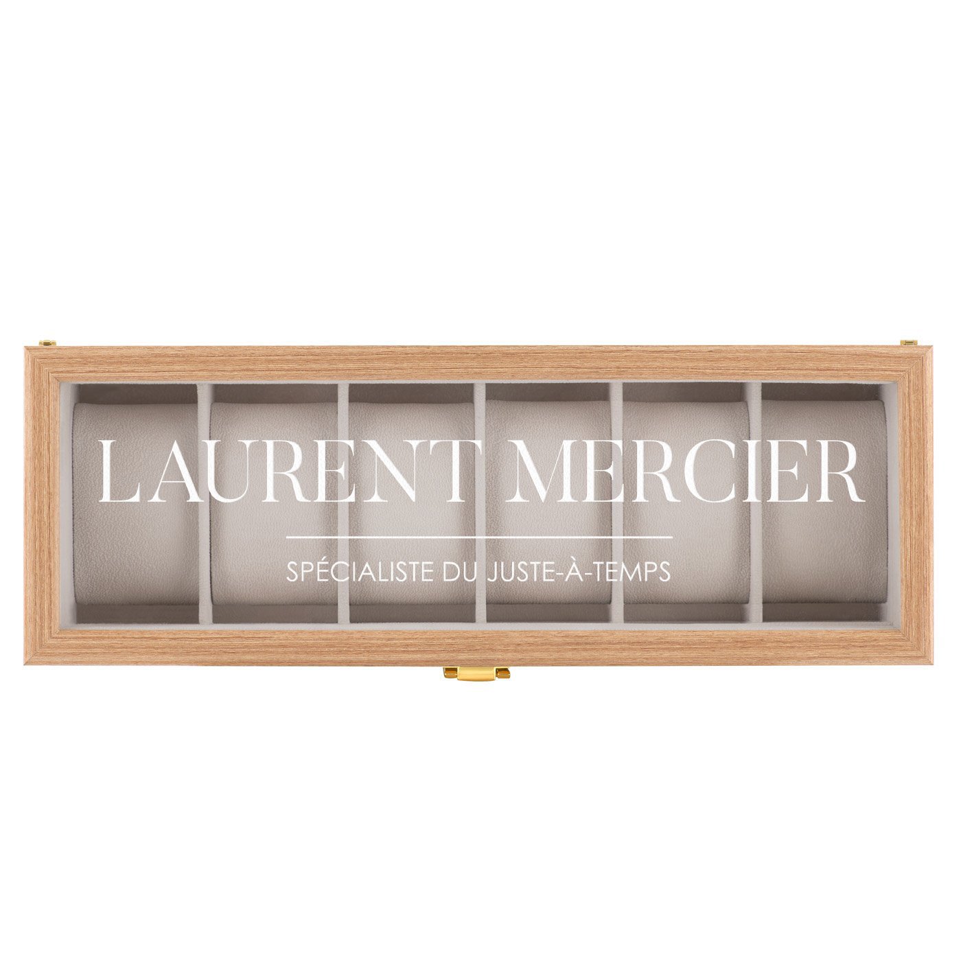 Boîte à montres en bois personnalisée pour un copain pour l'enterrement de vie de garçon