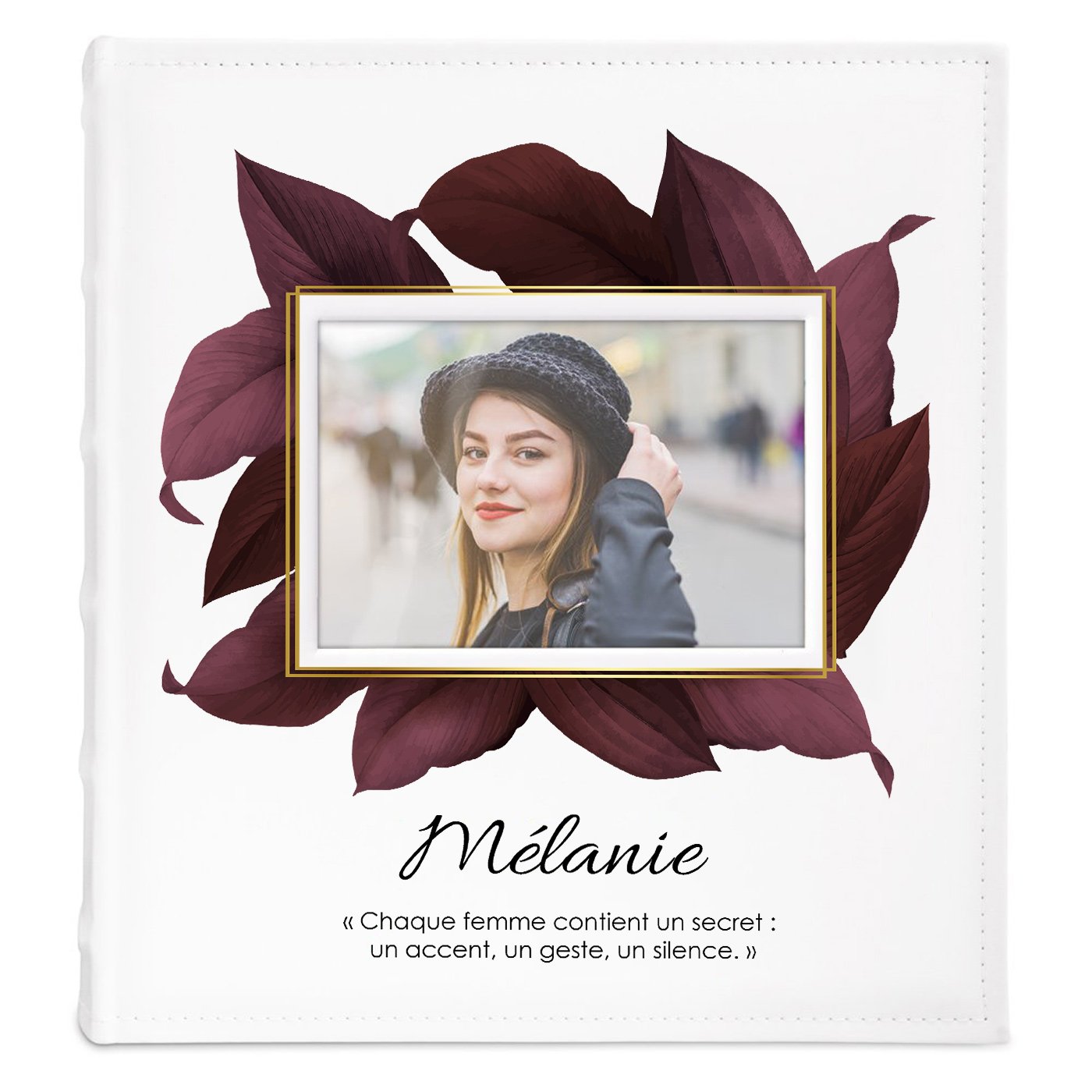 Album photo avec fenêtre et personnalisation pour un prof