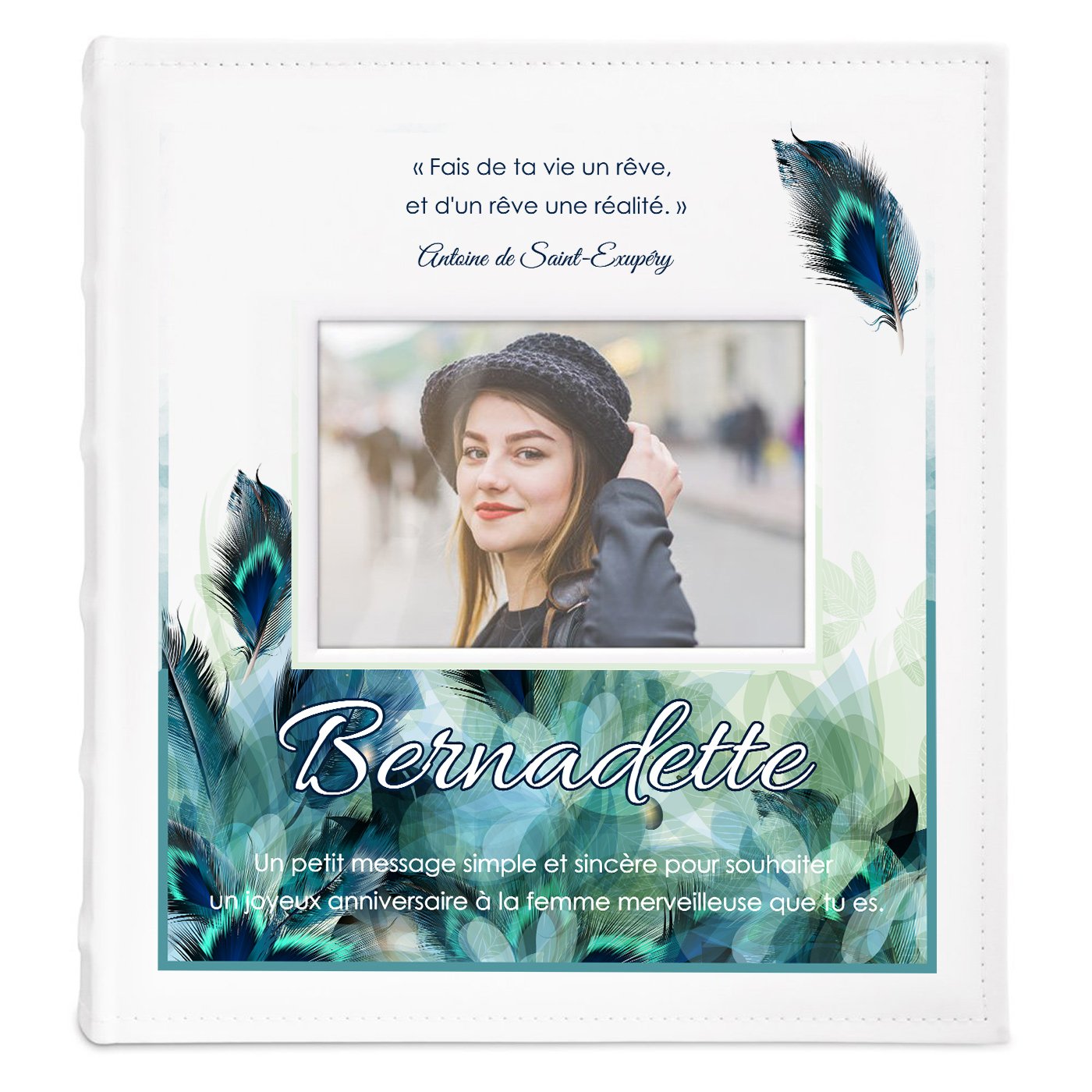 Album photo avec fenêtre et personnalisation pour elle pour ses 18 ans
