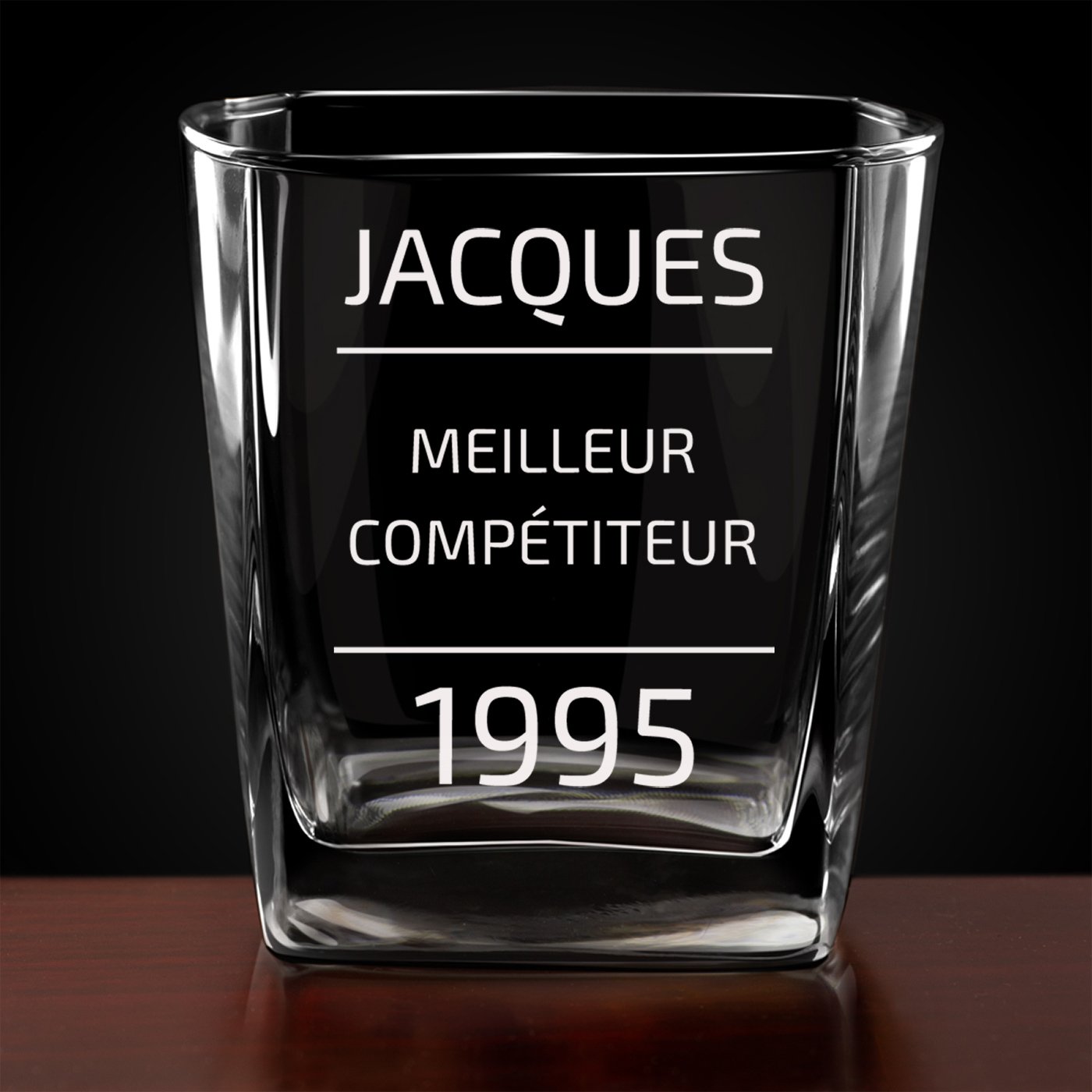 6 verres à whisky avec gravure pour anniversaire homme