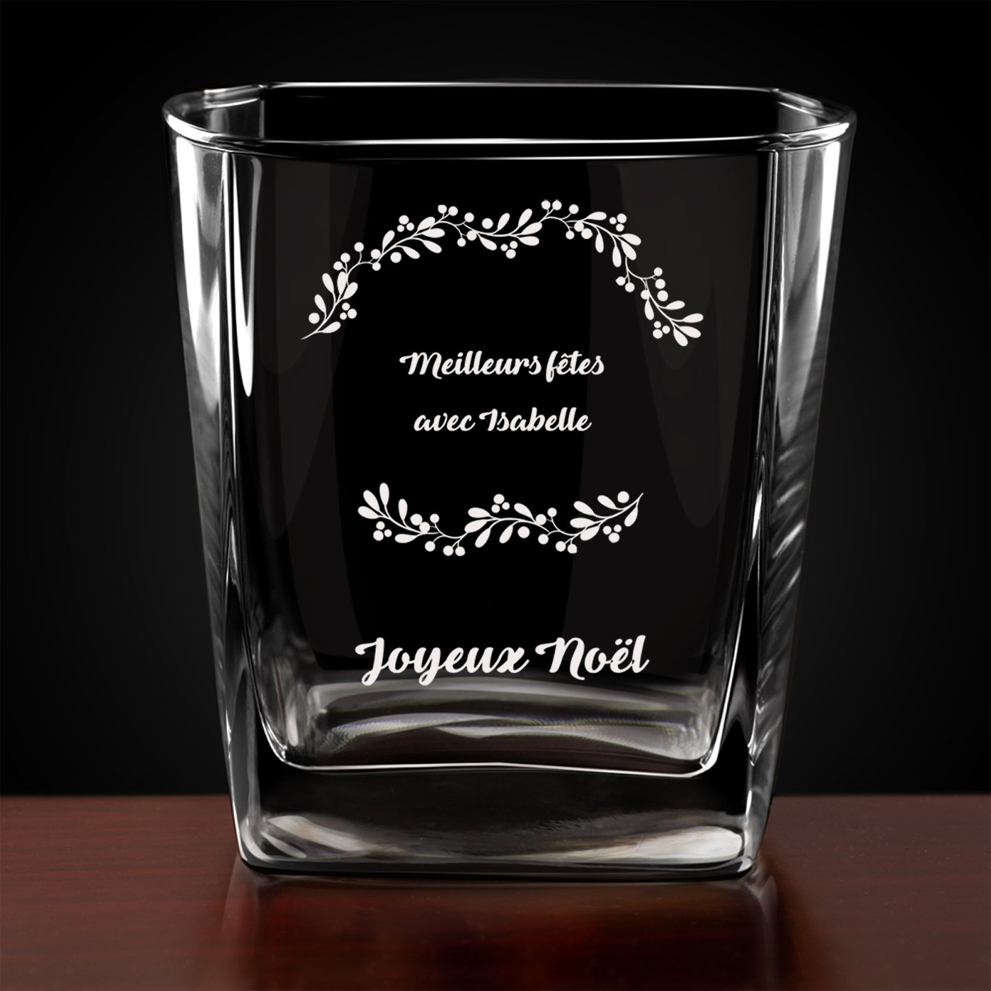 6 verres à whisky avec gravure pour femme pour fêtes de fin d'années