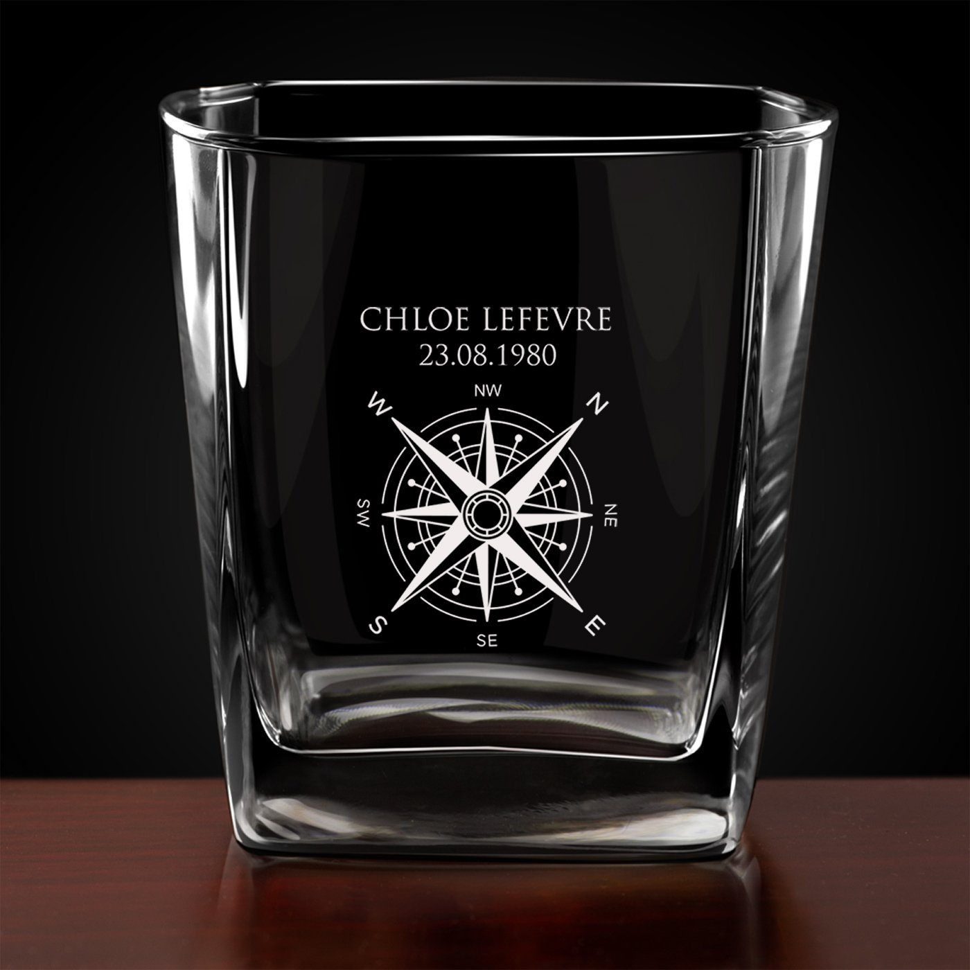 6 verres à whisky avec gravure pour femme