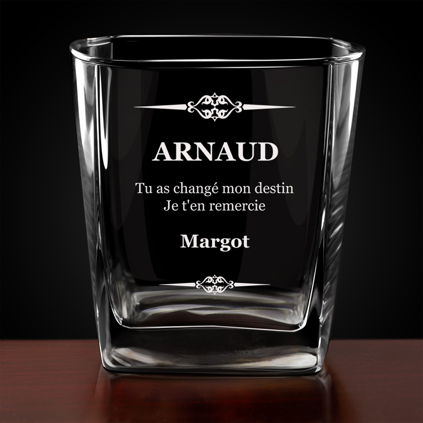 6 verres à whisky avec gravure pour petit-ami