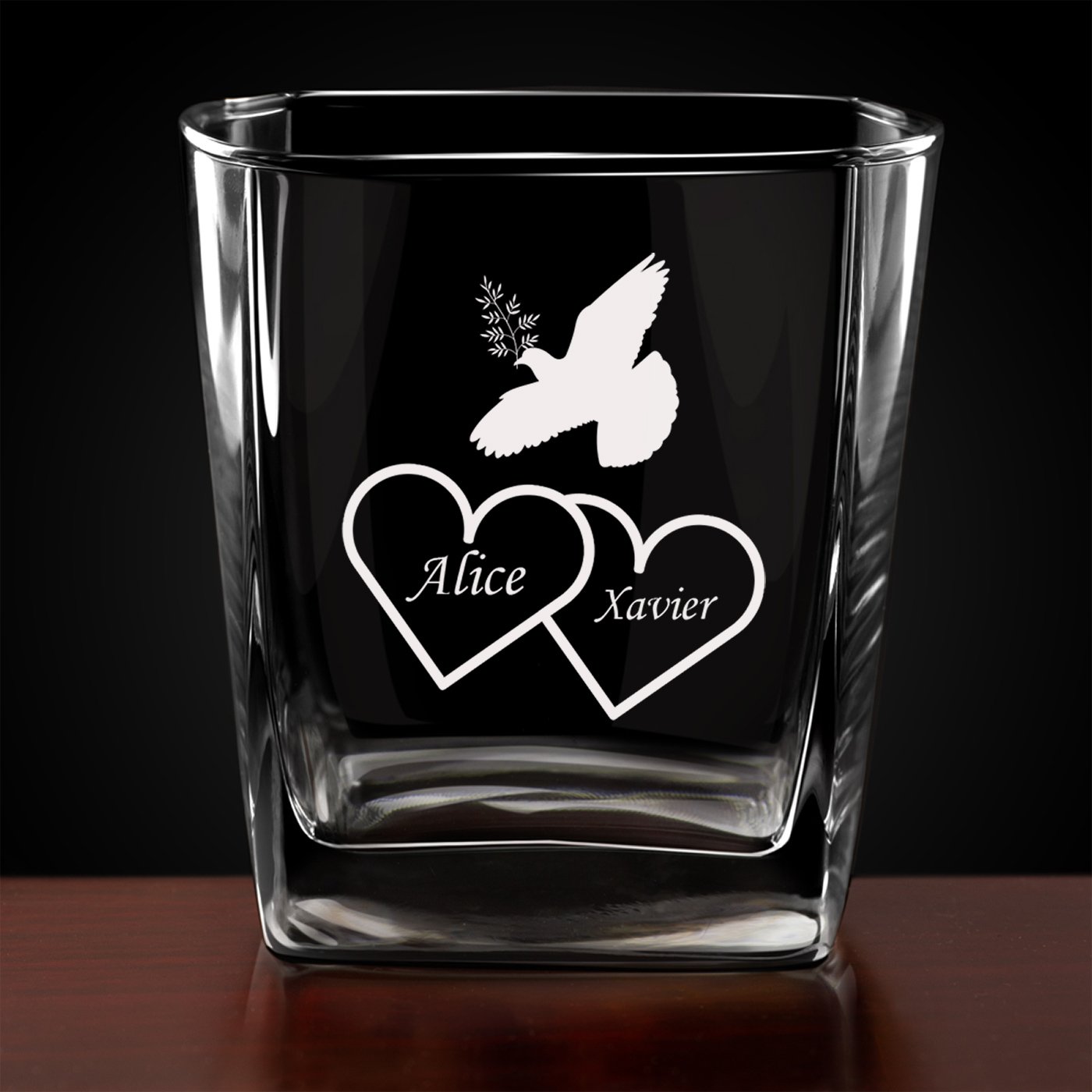 6 verres à whisky avec gravure pour mariage ou anniversaire de mariage