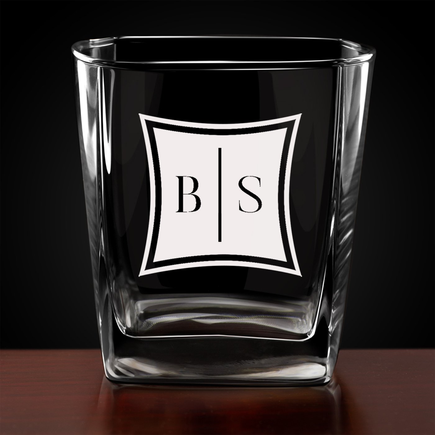 6 verres à whisky avec gravure pour couple avec des initiales