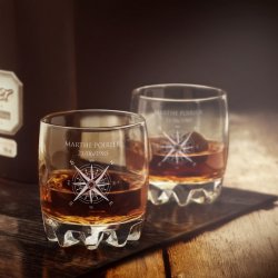 Verre Sylvana avec gravure pour l'anniversaire d'une copine voyageuse