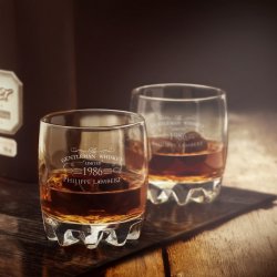 Verre Sylvana avec gravure pour un gentleman pour son anniversaire