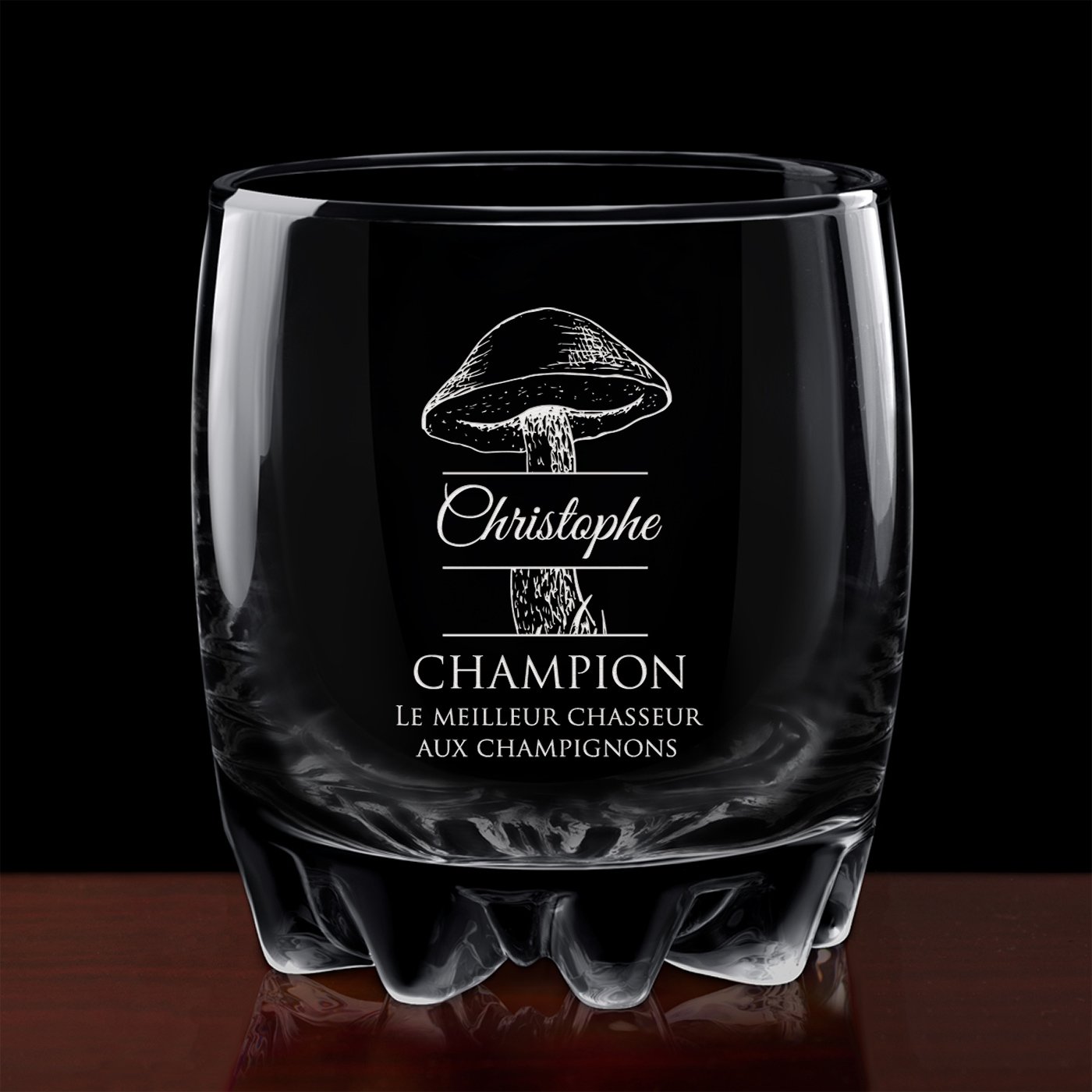6 verres Sylvana avec gravure pour un connaisseur