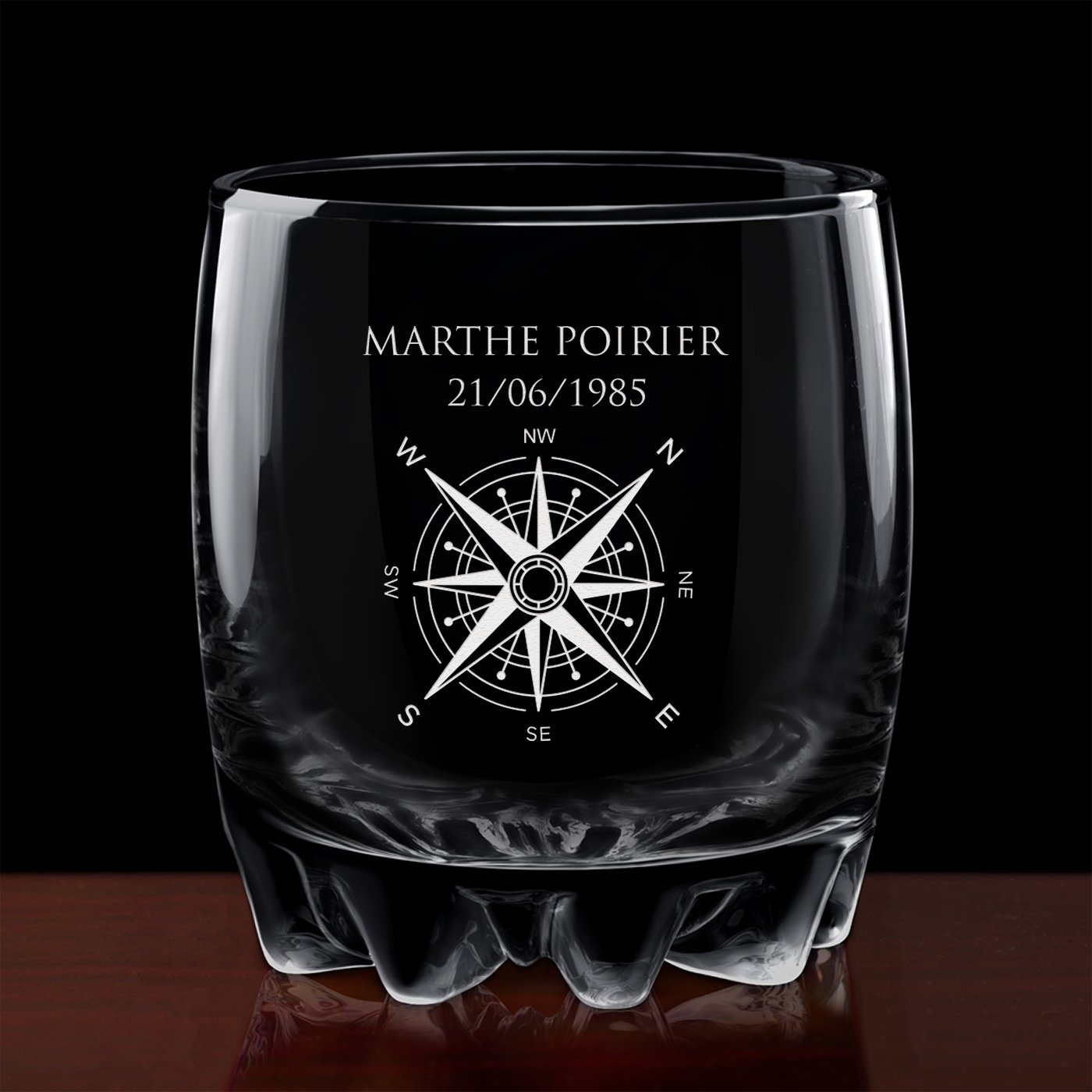 6 verres Sylvana avec gravure pour l'anniversaire d'une copine voyageuse