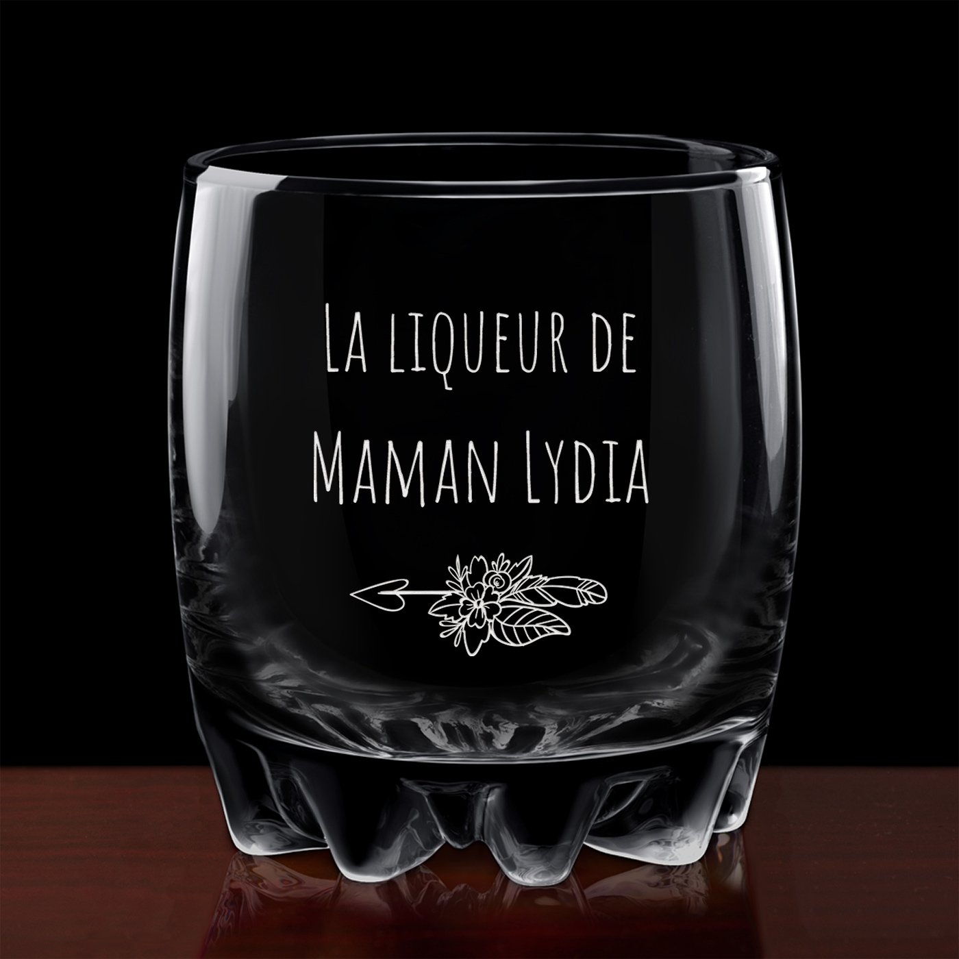 6 verres Sylvana avec gravure pour l'anniversaire de maman