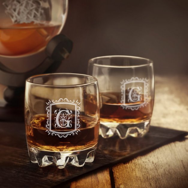6 verres Sylvana avec gravure pour un gentleman