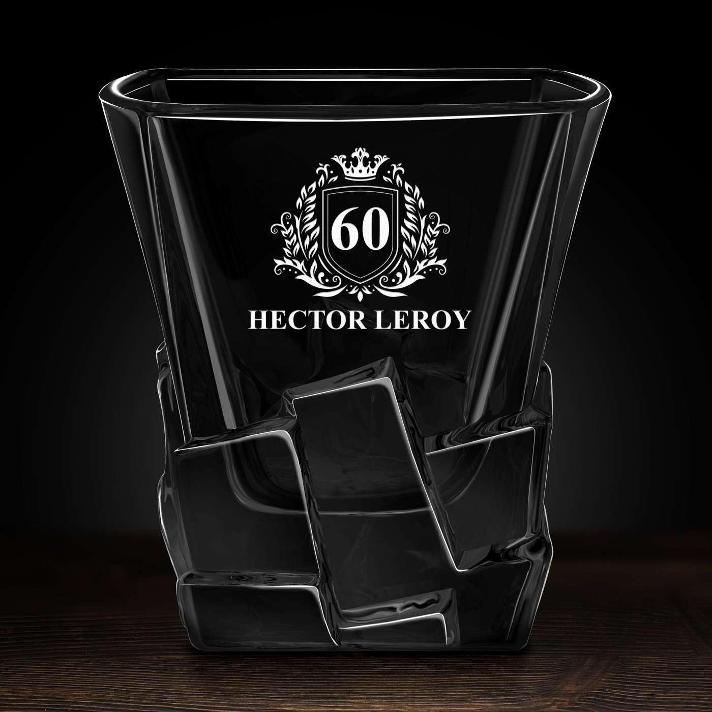 Verre à whisky Ice Blink avec gravure pour homme pour ses 60 ans