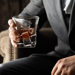 Verre à whisky Ice Blink avec gravure pour un voyageur