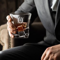 Verre à whisky Ice Blink avec gravure pour un proche