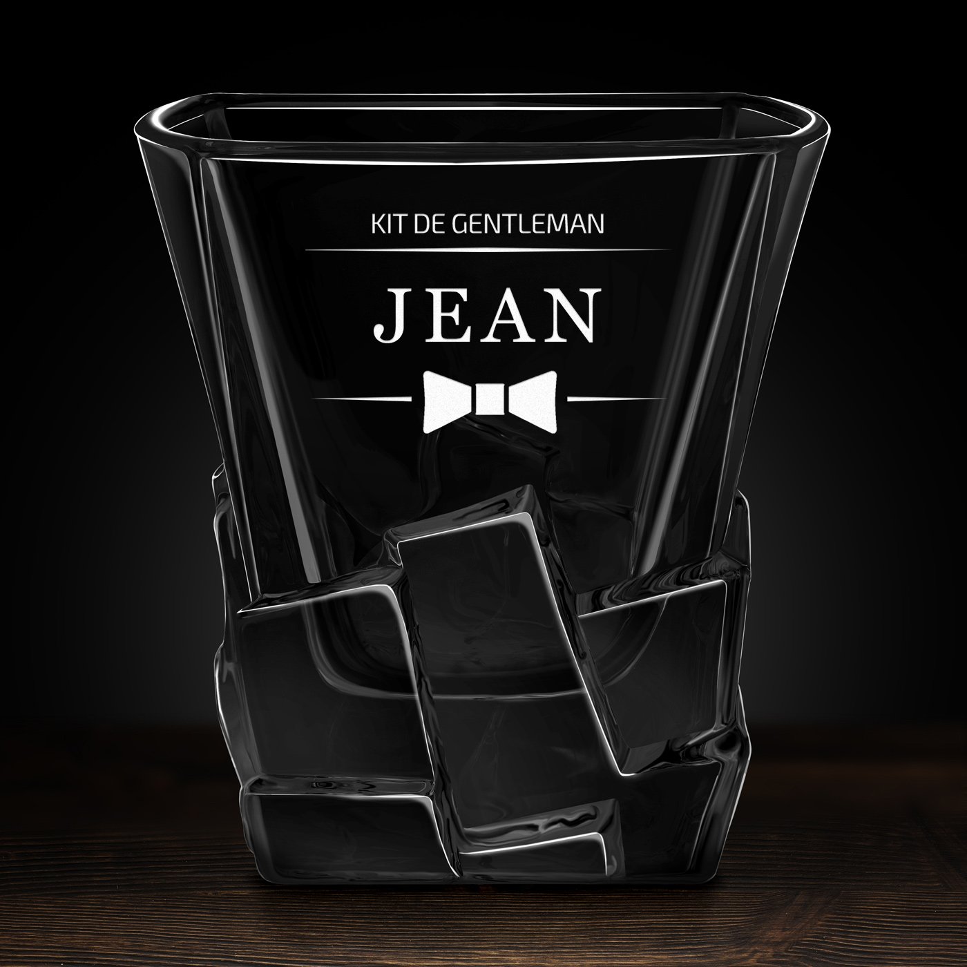 Verre à whisky Ice Blink avec gravure pour un gentleman