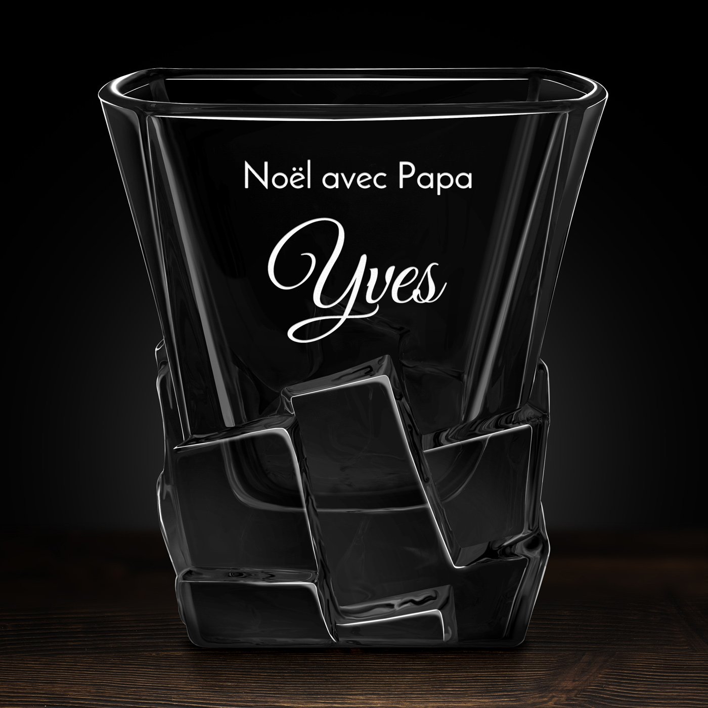 6 verres à whisky Ice Blink avec gravure pour Noël pour papa