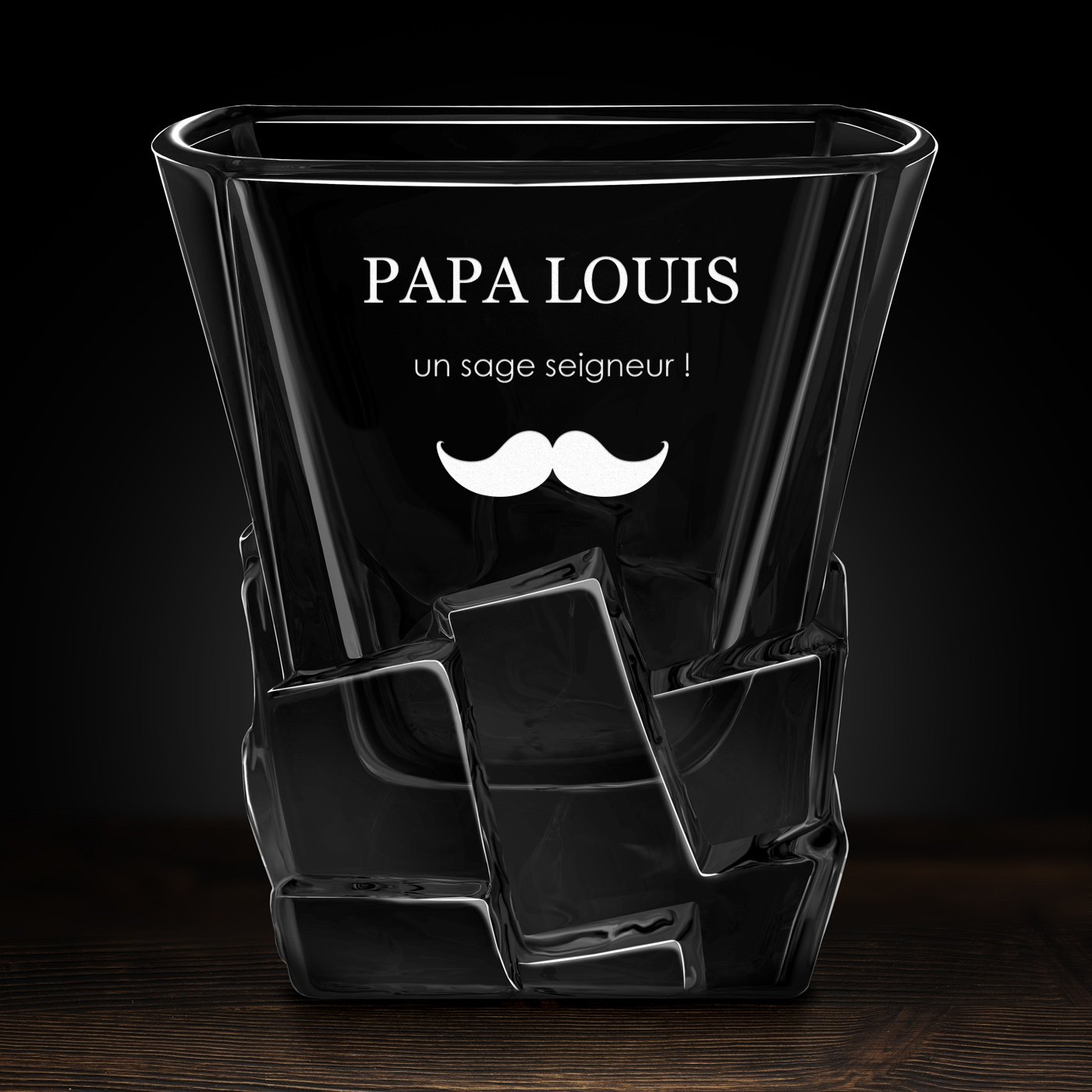 6 verres à whisky Ice Blink avec gravure pour papa
