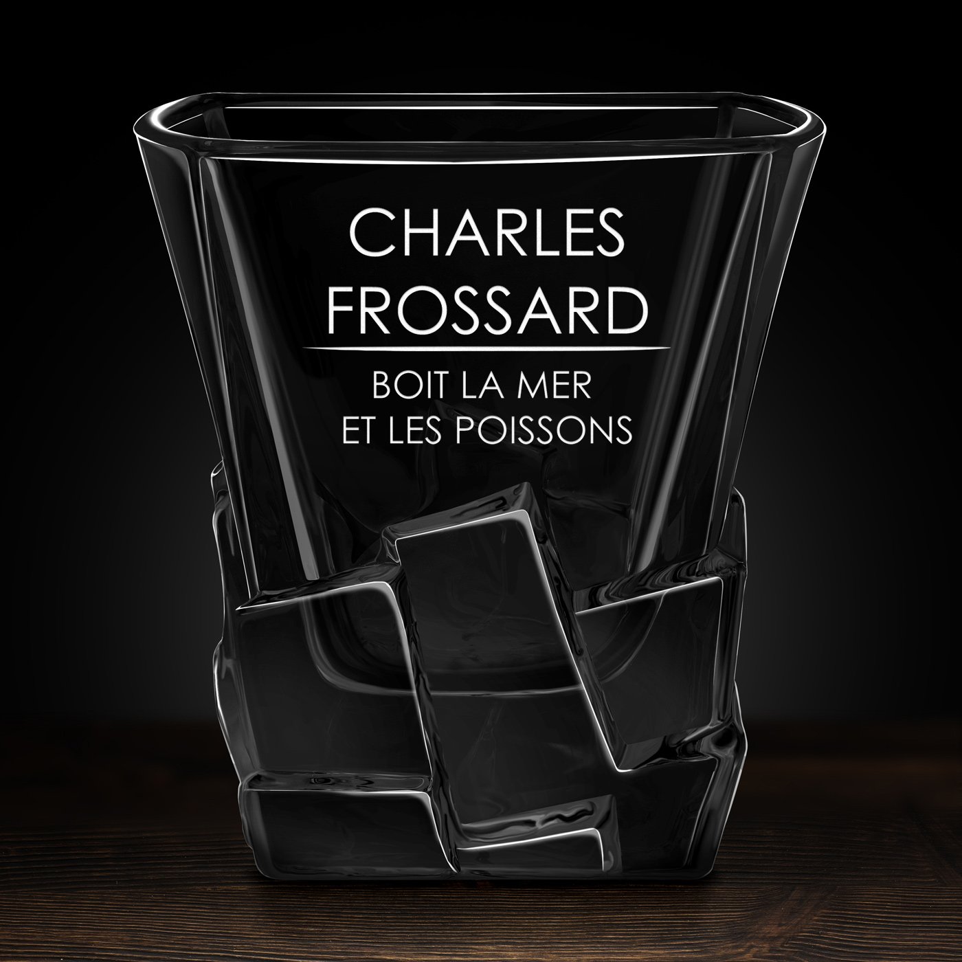 6 verres à whisky Ice Blink avec gravure pour un pêcheur