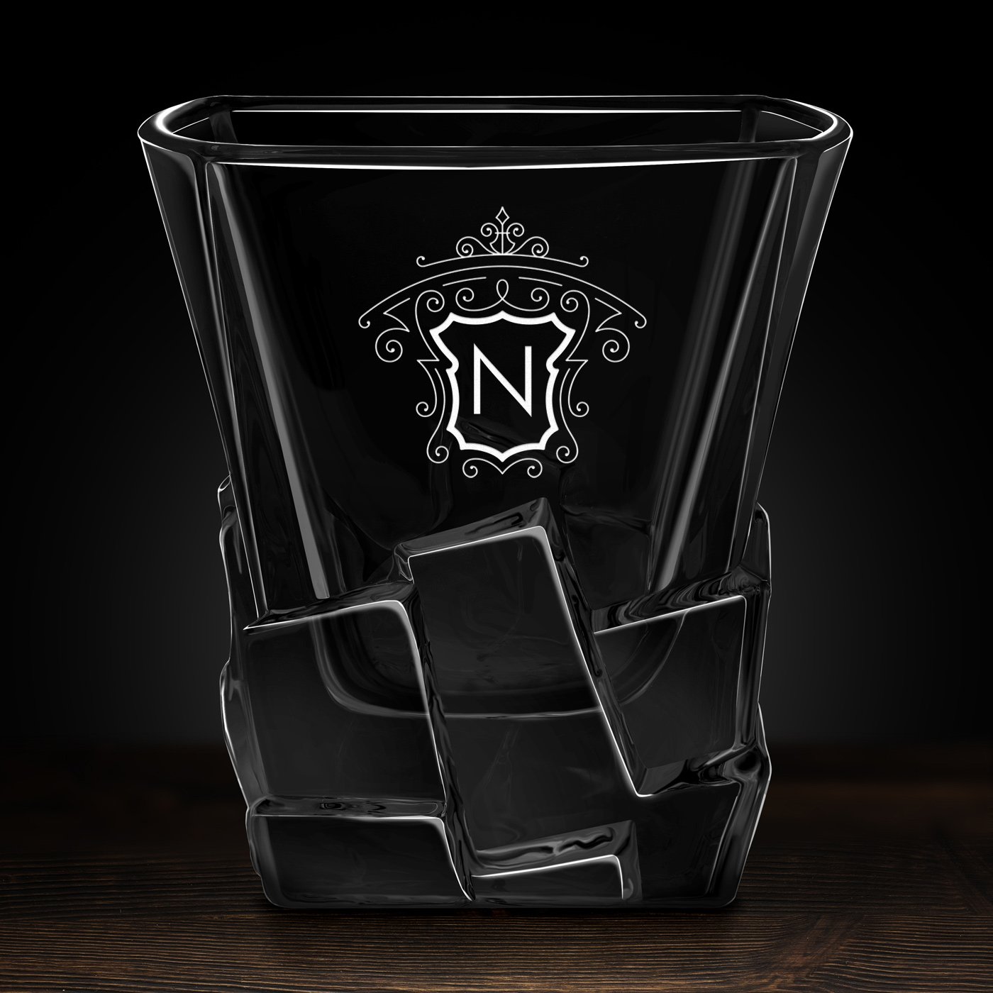 6 verres à whisky Ice Blink avec gravure pour chef