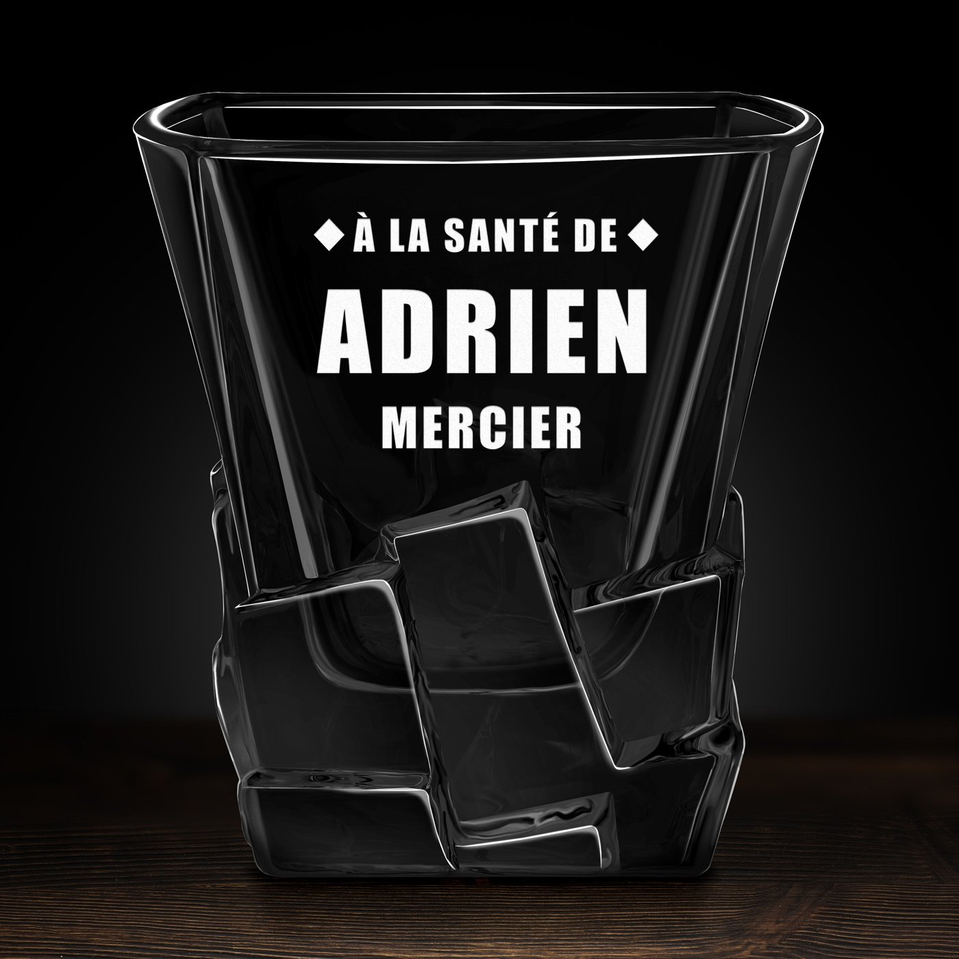 6 verres à whisky Ice Blink avec gravure pour l'anniversaire d'un copain