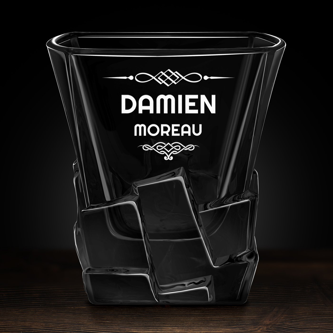 6 verres à whisky Ice Blink avec gravure pour lui