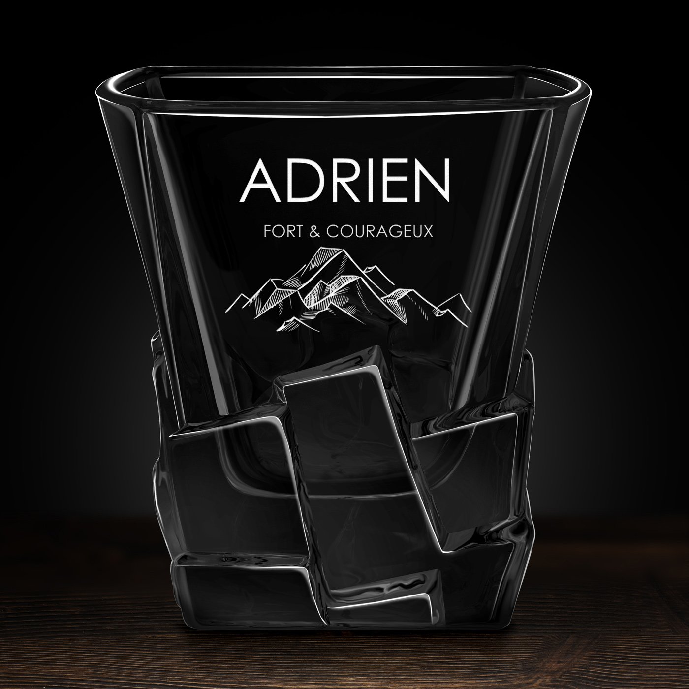 6 verres à whisky Ice Blink avec gravure pour anniversaire homme