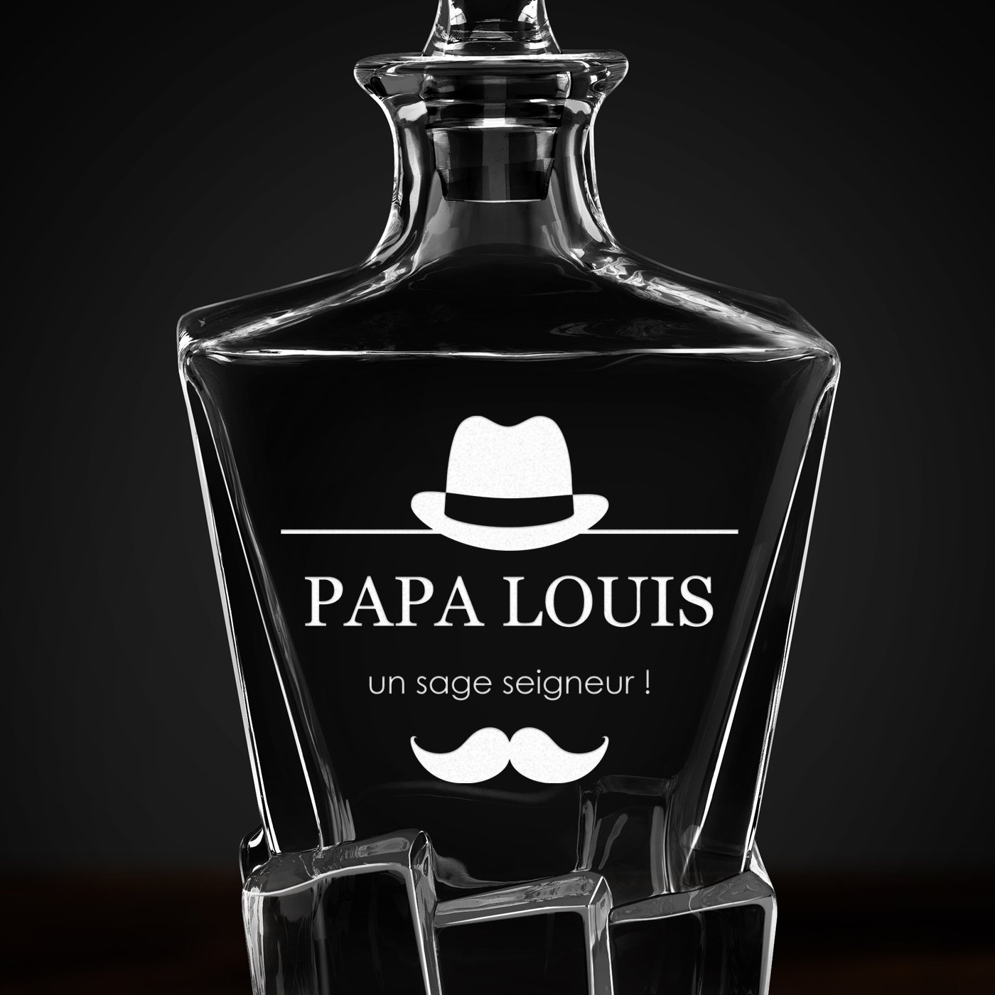 Carafe à whisky Ice Blink avec gravure pour papa
