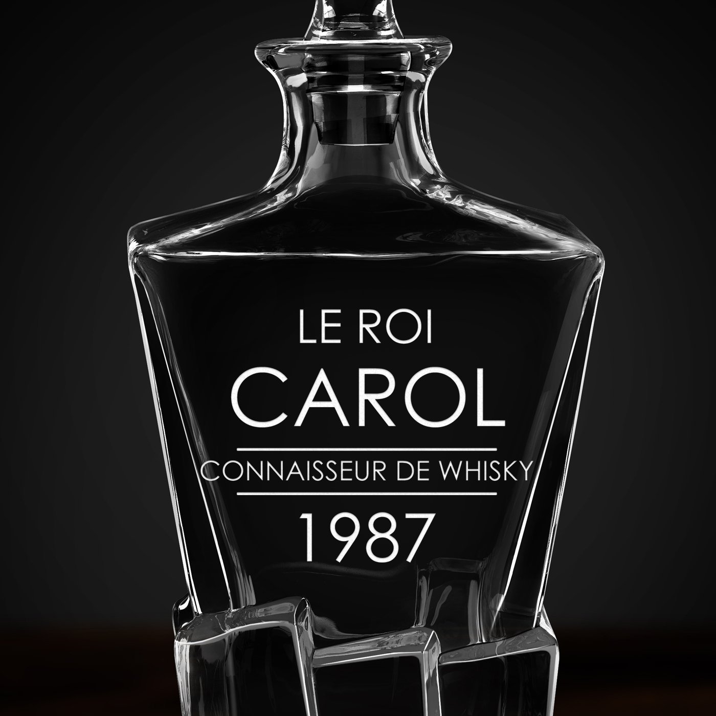 Carafe à whisky Ice Blink avec gravure pour un vrai connaisseur de whisky