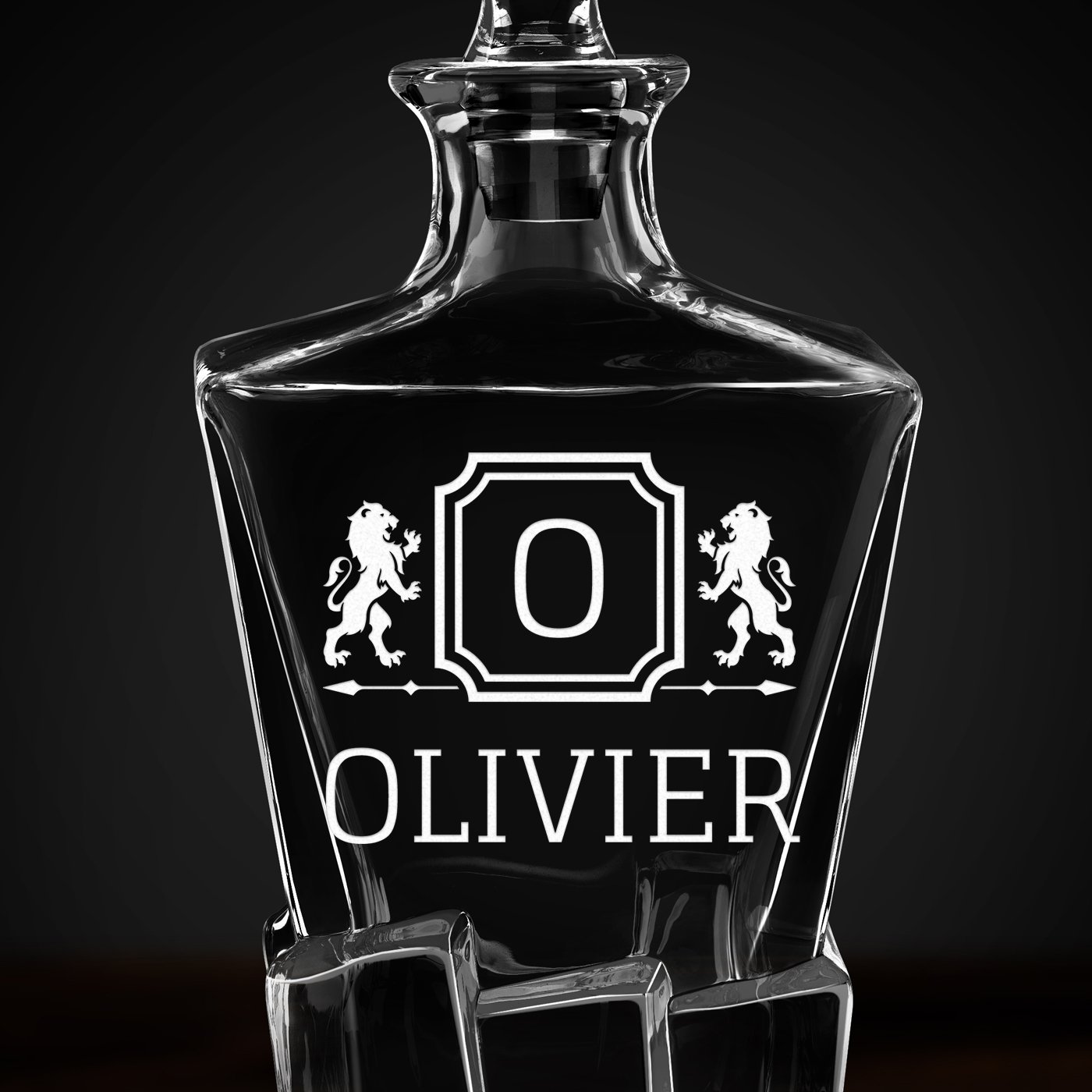 Carafe à whisky Ice Blink avec gravure pour l'anniversaire d'un jeune homme