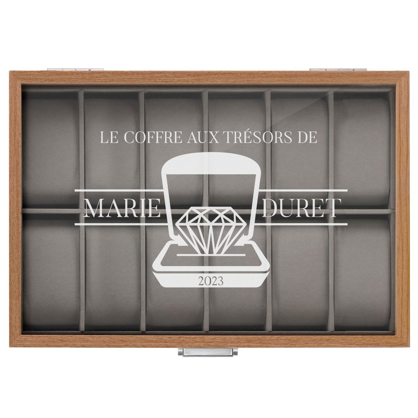 Boîte à montres gravée pour elle pour son anniversaire