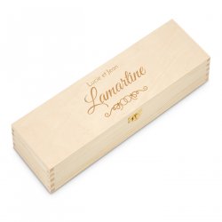 Boîte à vin en bois personnalisée pour 1 bouteille pour un couple pour l'anniversaire de mariage
