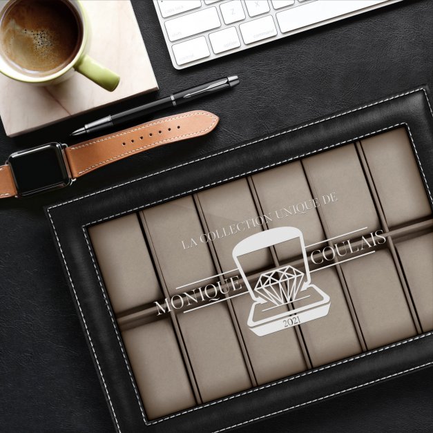 Coffret à montres personnalisé pour une amie pour la Saint-Valentin