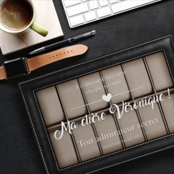 Coffret à montres personnalisé pour une femme pour la Saint-Valentin