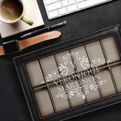 Coffret à montres personnalisé pour l'anniversaire d'une femme