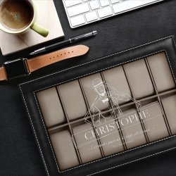 Coffret à montres personnalisé pour l'anniversaire d'un ami
