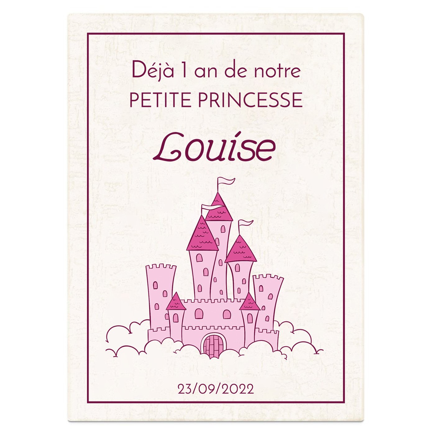 Statuette en cristal 3D avec ourson gravé dans coffret personnalisé pour fille 1 an 