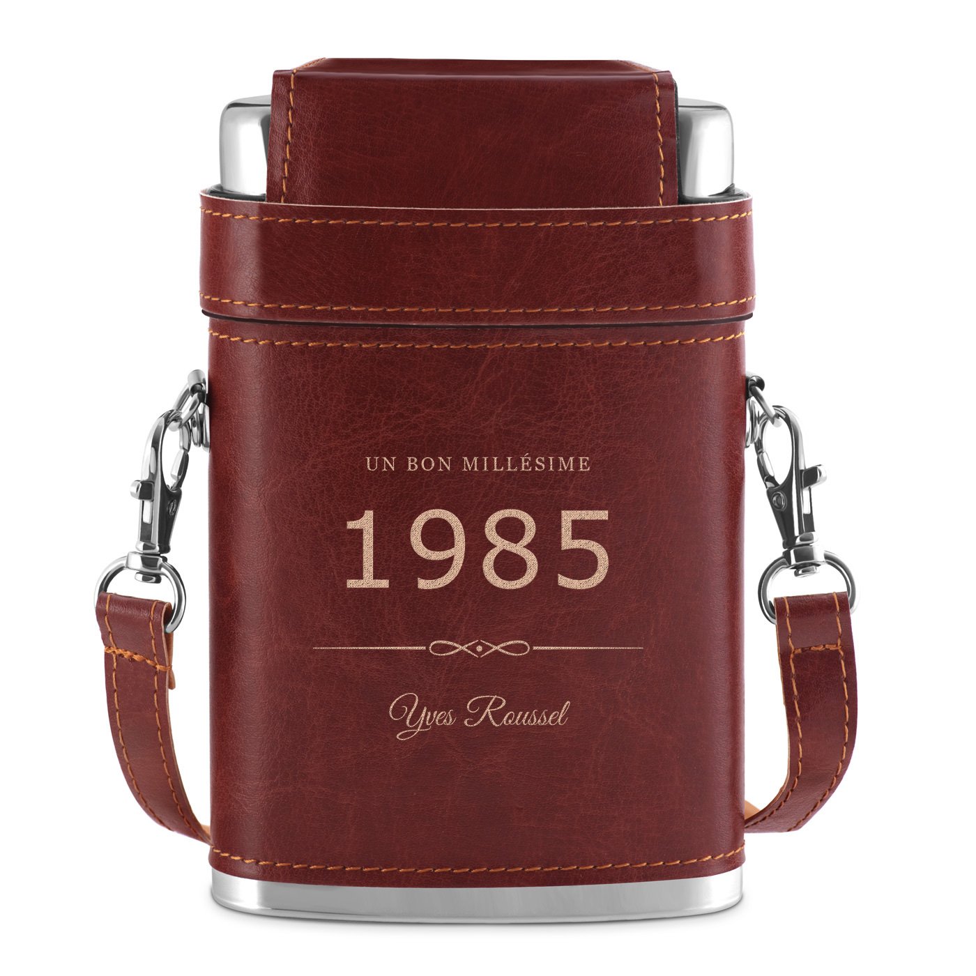 Flasque avec étui et personnalisation pour lui pour son anniversaire 