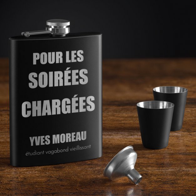 Flasque personnalisable pour étudiant