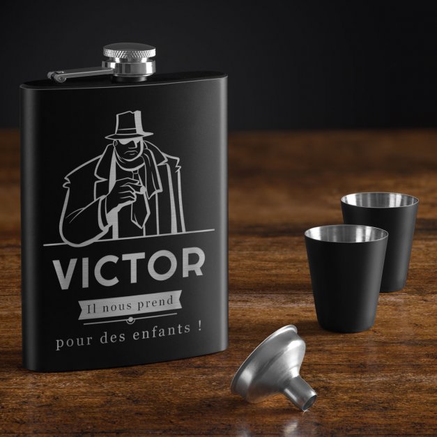 Flasque personnalisable pour parrain