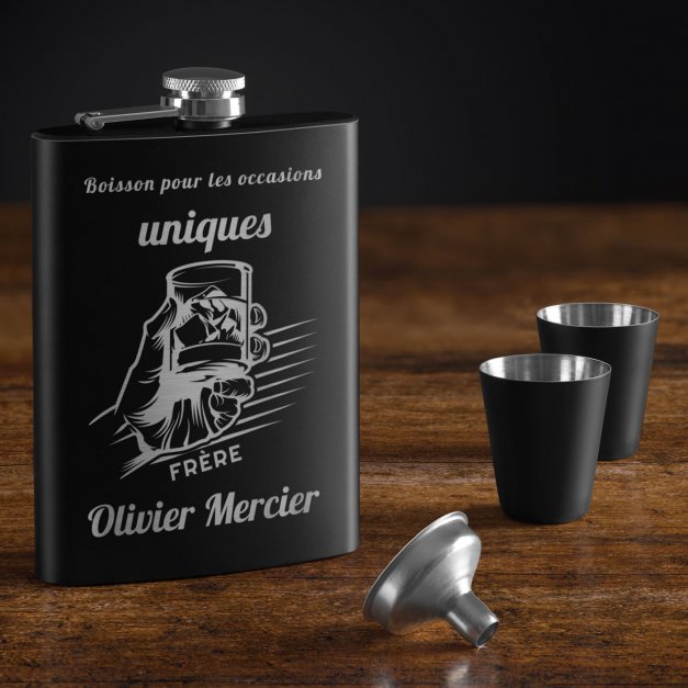 Flasque personnalisable pour beau-frère pour son anniversaire 