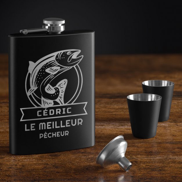 Flasque personnalisable pour pêcheur