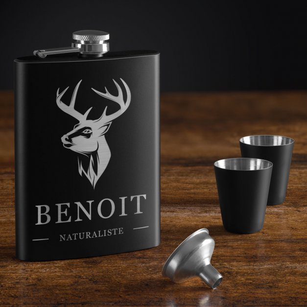 Flasque personnalisable pour chasseur
