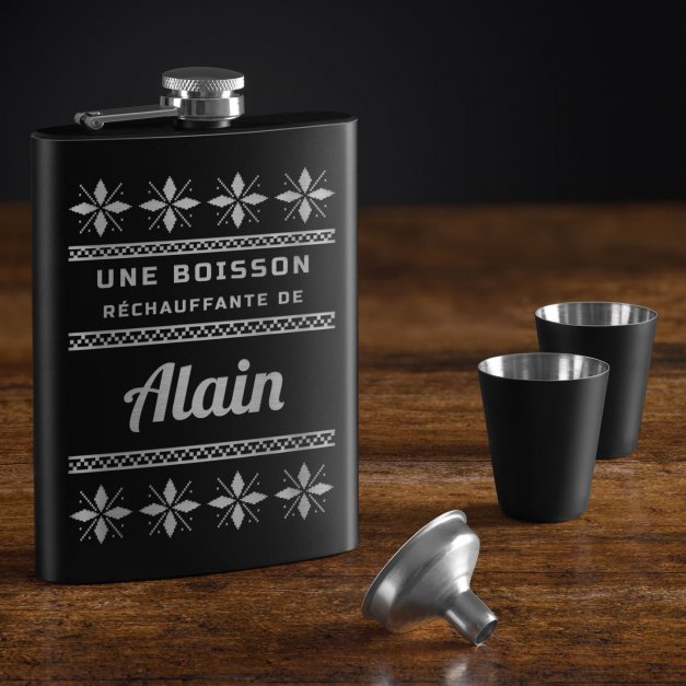 Flasque personnalisable pour lui pour Noël 
