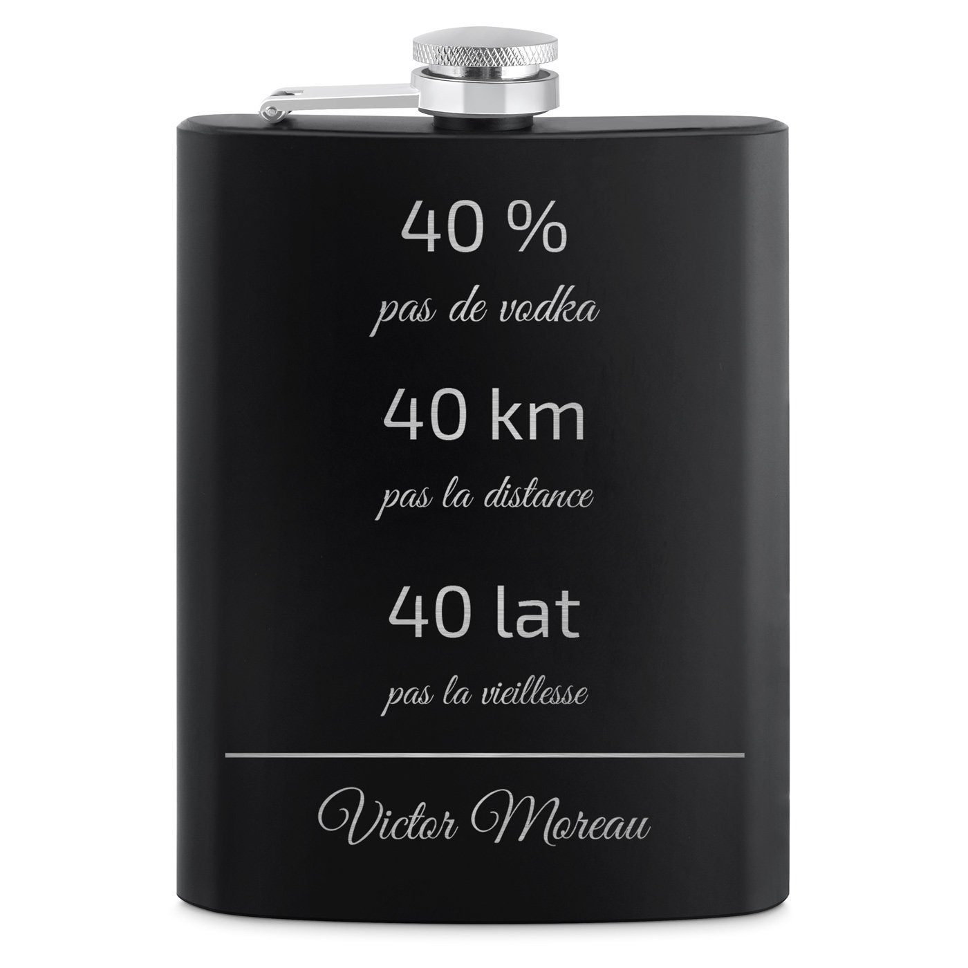 Portefeuille en cuir personnalisé pour 40 ans d'un ami 