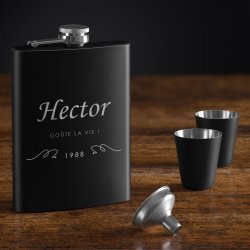 Flasque personnalisable pour homme pour anniversaire 