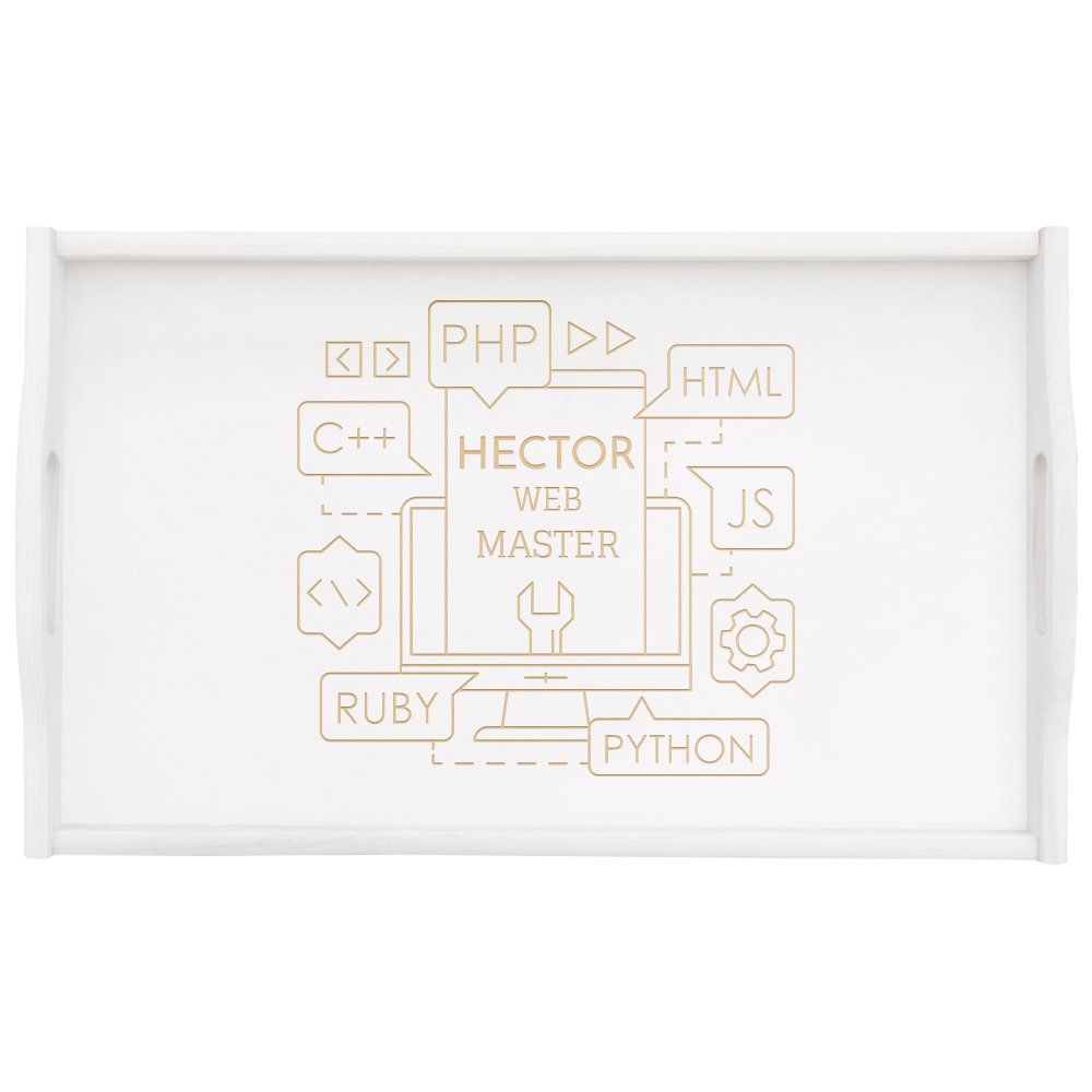 Plateau de lit pliable en bois personnalisé pour l'anniversaire d'un jeune homme