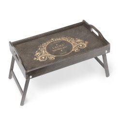 Plateau de lit pliable personnalisé pour l'anniversaire de mamie